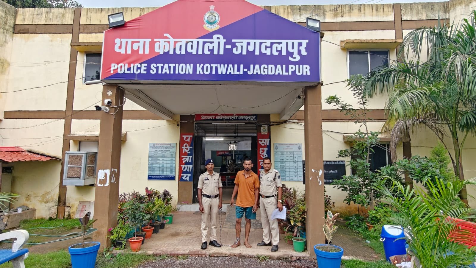 केंद्रीय जेल जगदलपुर से फरार सजायाफ्ता बंदी नारायणपुर से गिरफ्तार