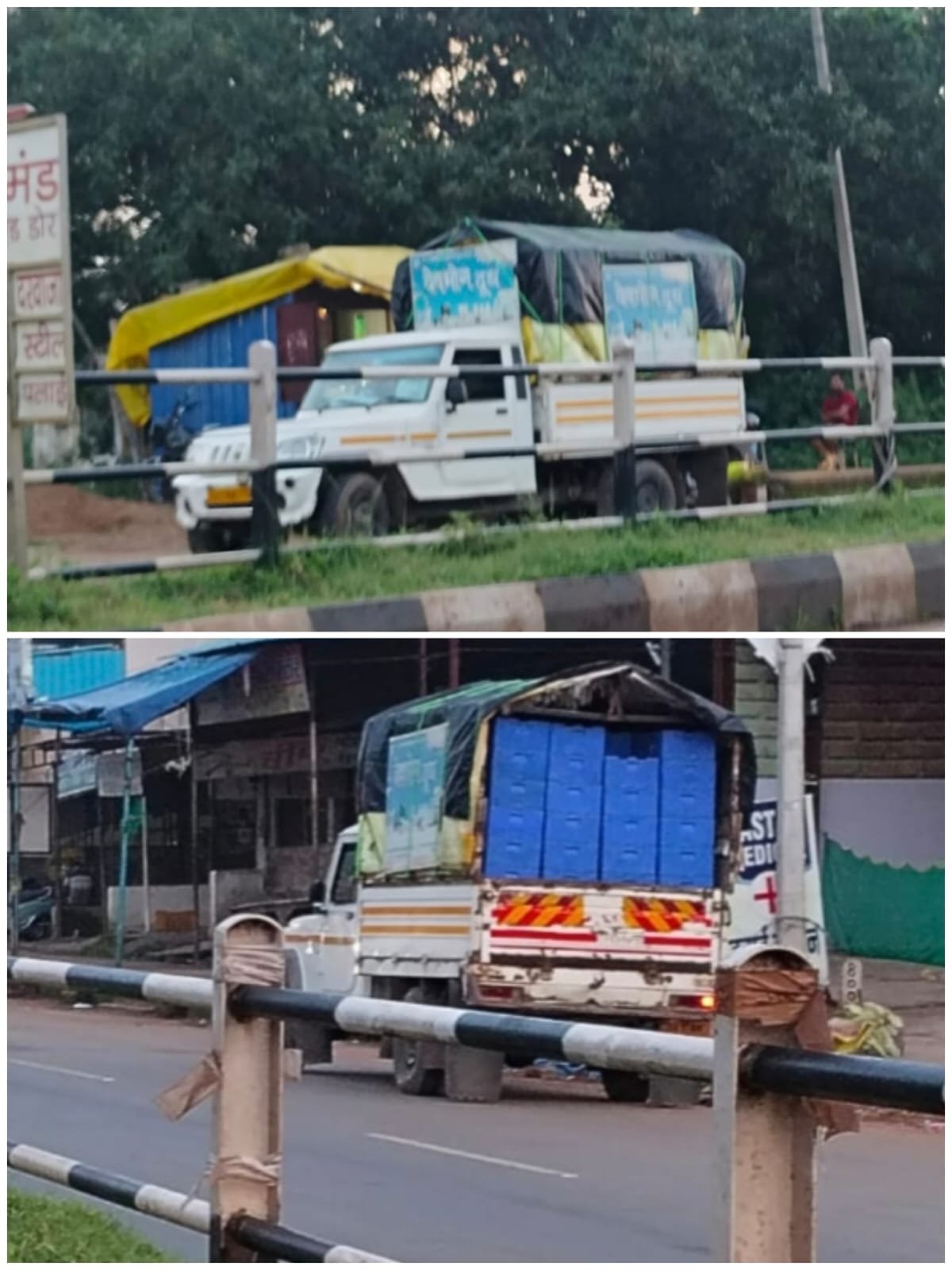 खुले वाहनों में देवभोग दूध का परिवहन, खाद्य सुरक्षा नियमों पर उठे सवाल