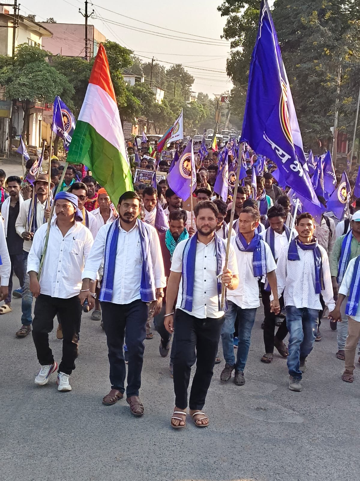 झीरम घाटी मामले में आदिवासियों को न्याय दिलाने भीम आर्मी ने निकाली संकल्प रैली